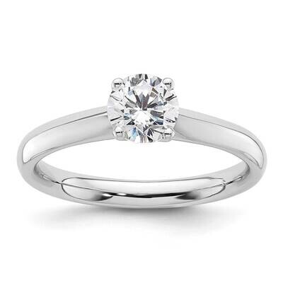 3/4 Carat 5.80 mm 4-Prong Round Solitaire Engagement Ring Mounting 14k White Gold RM1933E-075-CWAA,…