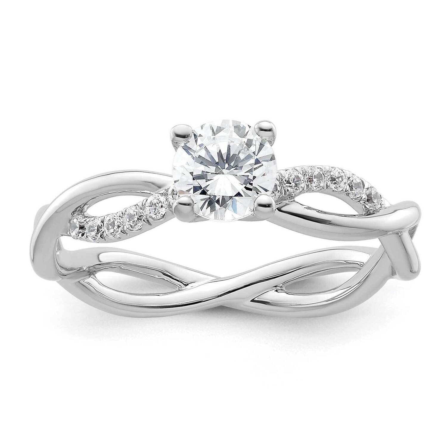 Diamond By-Pass Complete Engagement Ring 14k White Gold RM2525E-050-WAA, MPN: RM2525E-050-WAA, 8839…