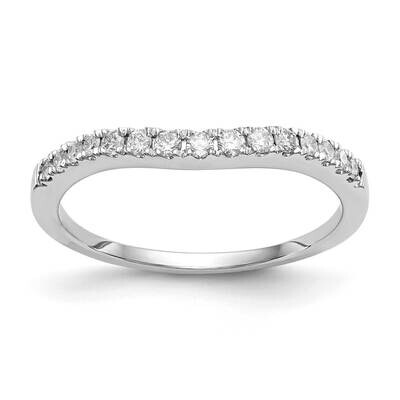 Contoured Wedding Band Ring Mounting 14k White Gold RM2972B-025-CWAA, MPN: RM2972B-025-CWAA,