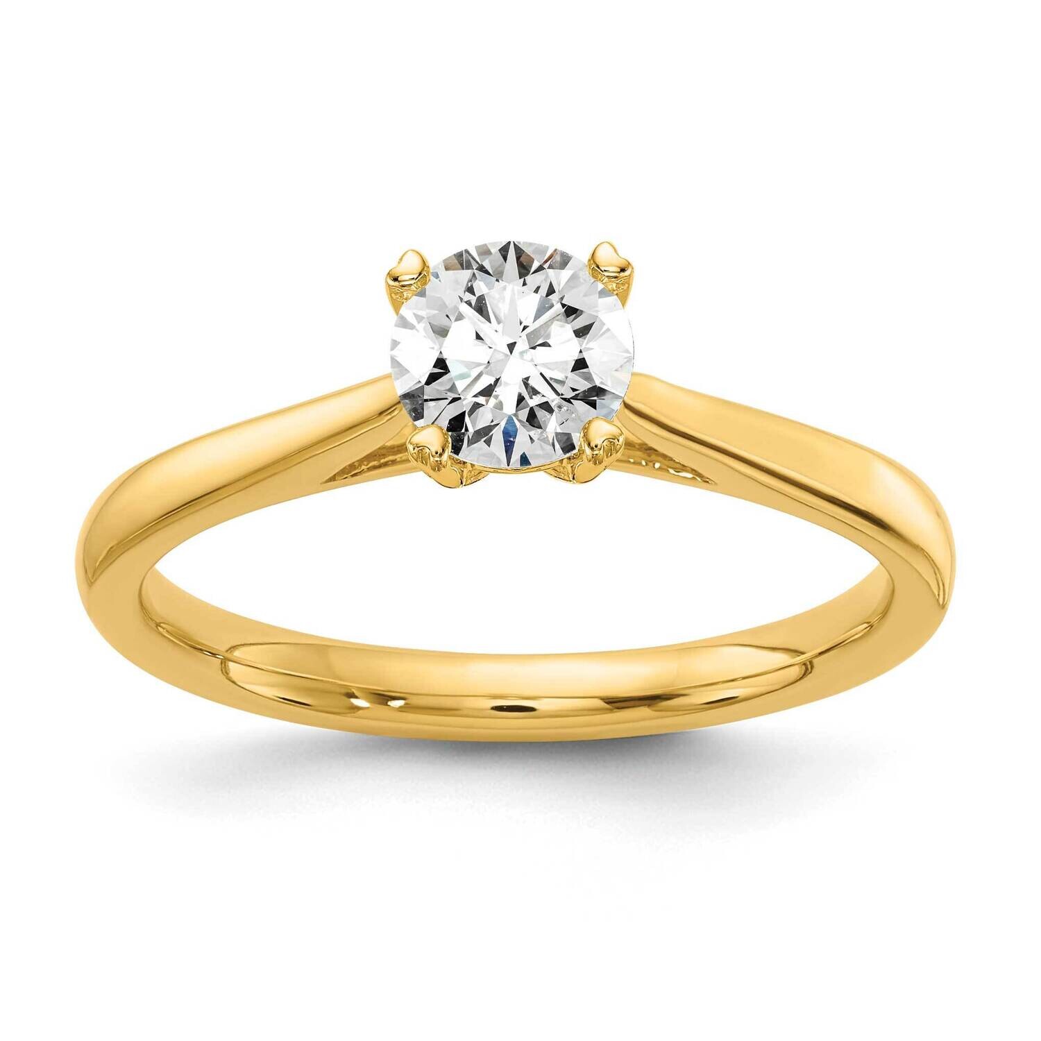 Diamond Solitaire Complete Engagement Ring 14k Gold RM1930E-050-YAA
