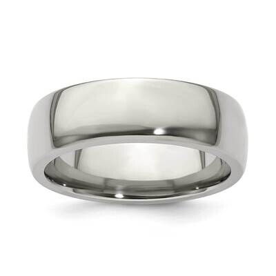 Edward Mirell Half Round 7mm Polished BSize 12.5 Titanium EMR144-7MM, MPN: EMR144-7MM,
