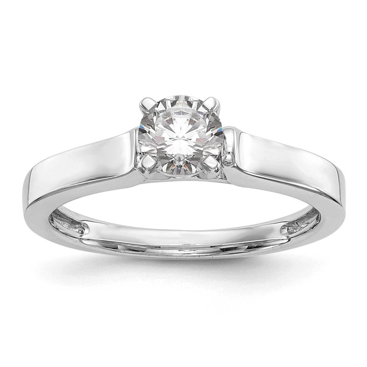 Peg Set 3.00mm Wide Solitaire Engagement Ring Mounting 14k White Gold RM1971E-3.0WIDE-CWAA, MPN: RM…
