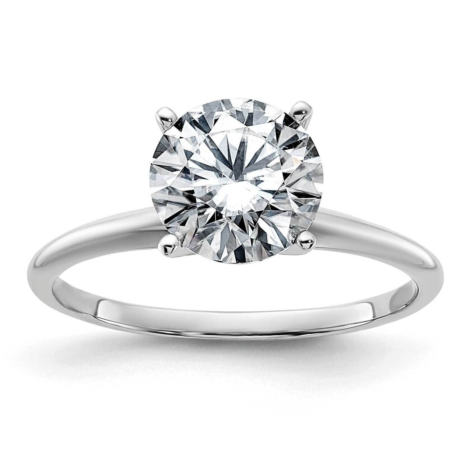 1 7/8Ct. G H I True Light Round Moissanite Solitaire Ring 14k White Gold WGSH15-15MT, MPN: WGSH15-1…