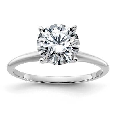 1 7/8Ct. G H I True Light Round Moissanite Solitaire Ring 14k White Gold WGSH15-15MT, MPN: WGSH15-1…