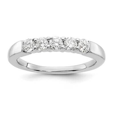 Diamond 5-Stone Band 14k White Gold RM3175B-050-WAA, MPN: RM3175B-050-WAA, 883957865577