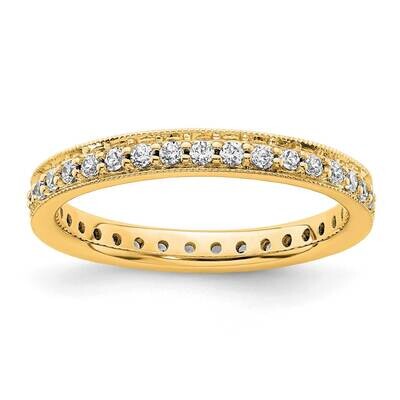 Vintage 1/2 Carat Diamond Complete Eternity Band 14k Polished Gold ET0002-050-6Y4, MPN: ET0002-050-…