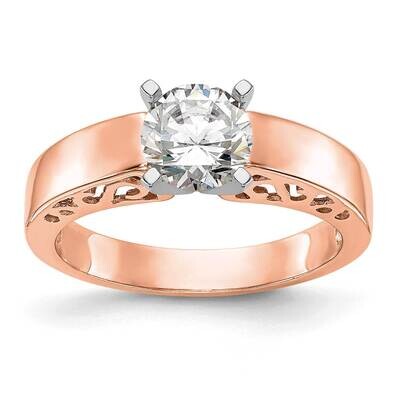 Peg Set Solitaire Engagement Ring Mounting 14k Rose Gold RM1987E-R, MPN: RM1987E-R,
