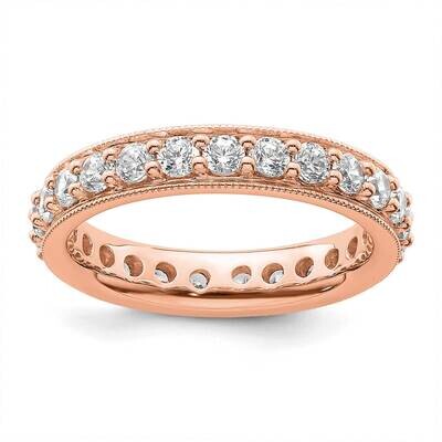 Polished Vintage 1 Carat Diamond Complete Eternity Band 14k Rose Gold ET0002-100-4R4, MPN: ET0002-1…