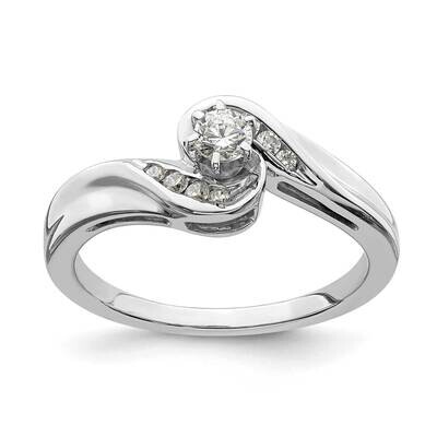 Diamond Si1/Si2 G H I By-Pass Engagement Ring 14k White Gold RM6389E-025-WAA, MPN: RM6389E-025-WAA,…
