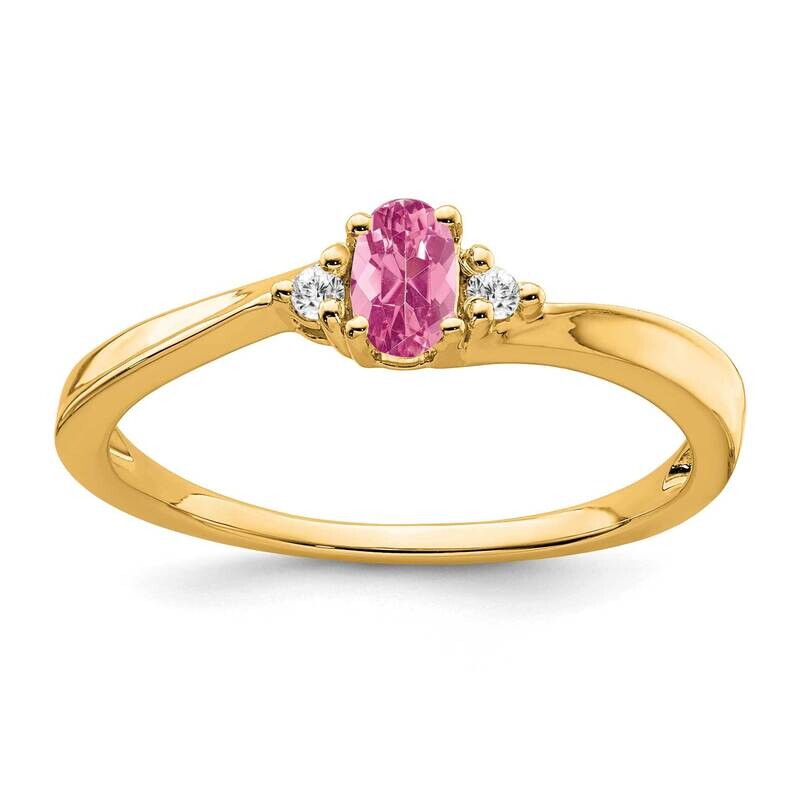 Pink Tourmaline Diamond Ring 14k Gold RM7405-PT-004-YA