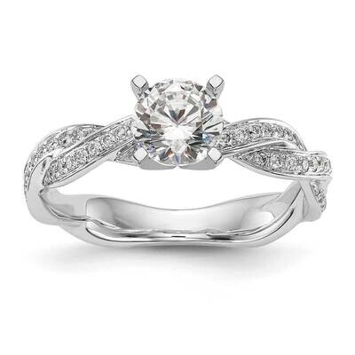 Diamond Semi-Mount Peg Set Criss-Cross Eng Ring 14k White Gold RM2577E-035-WAA, MPN: RM2577E-035-WA…