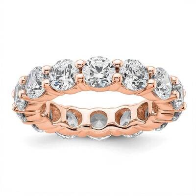 Polished Shared Prong 4 Carat Diamond Complete Eternity Band 14k Rose Gold ET0001-400-4R4, MPN: ET0…