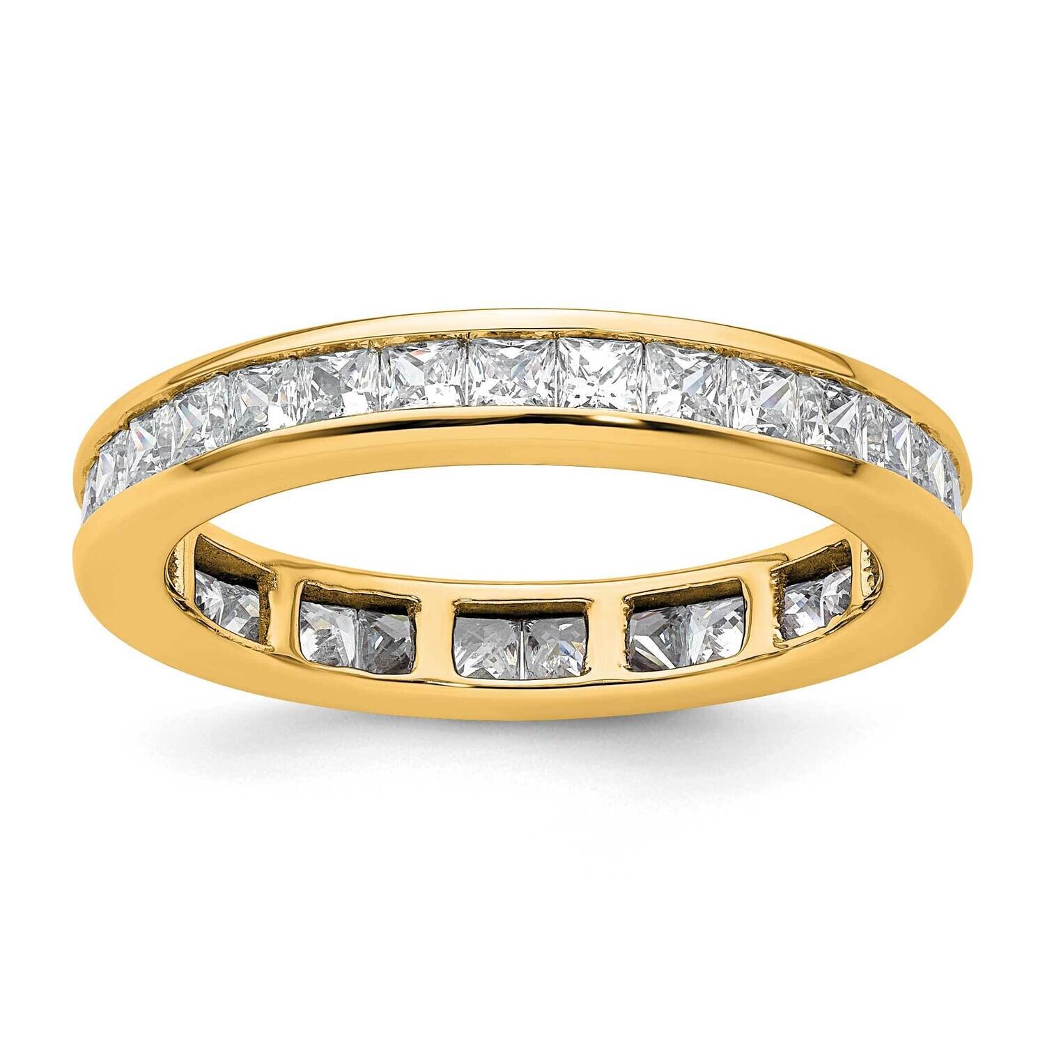 Channel-Set 2 Carat Princess Diamond Complete Eternity Band 14k Polished Gold ET0010-200-9Y4, MPN: …