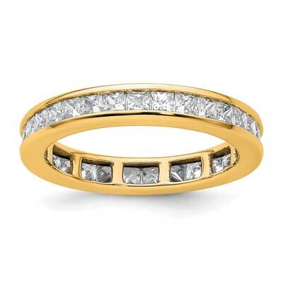 Channel-Set 2 Carat Princess Diamond Complete Eternity Band 14k Polished Gold ET0010-200-9Y4, MPN: …