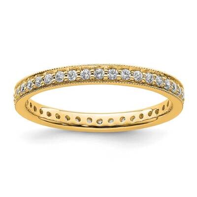 Vintage 1/2 Carat Diamond Complete Eternity Band 14k Polished Gold ET0002-050-8Y4, MPN: ET0002-050-…