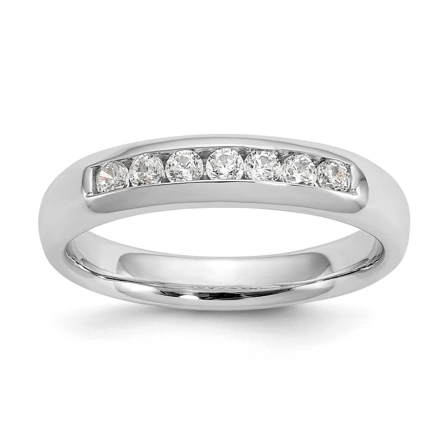 7-Stone Holds 7-2.1mm Round Channel Band Ring Mounting 14k White Gold RM3303B-027-WAA, MPN: RM3303B…