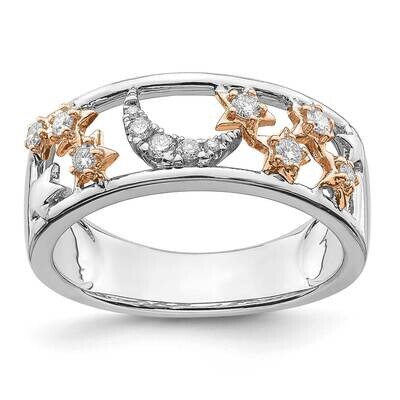 Moon Stars Diamond Band 14k Two-Tone Gold RM6820-020-WRA, MPN: RM6820-020-WRA,