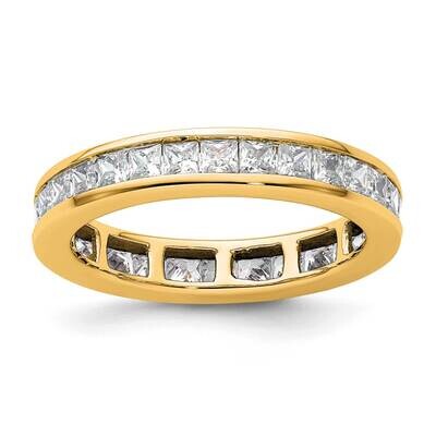 Size 8 Channel-Set 2 Carat Princess Diamond Complete Eternity Band 14k Polished Gold ET0010-200-8Y4…