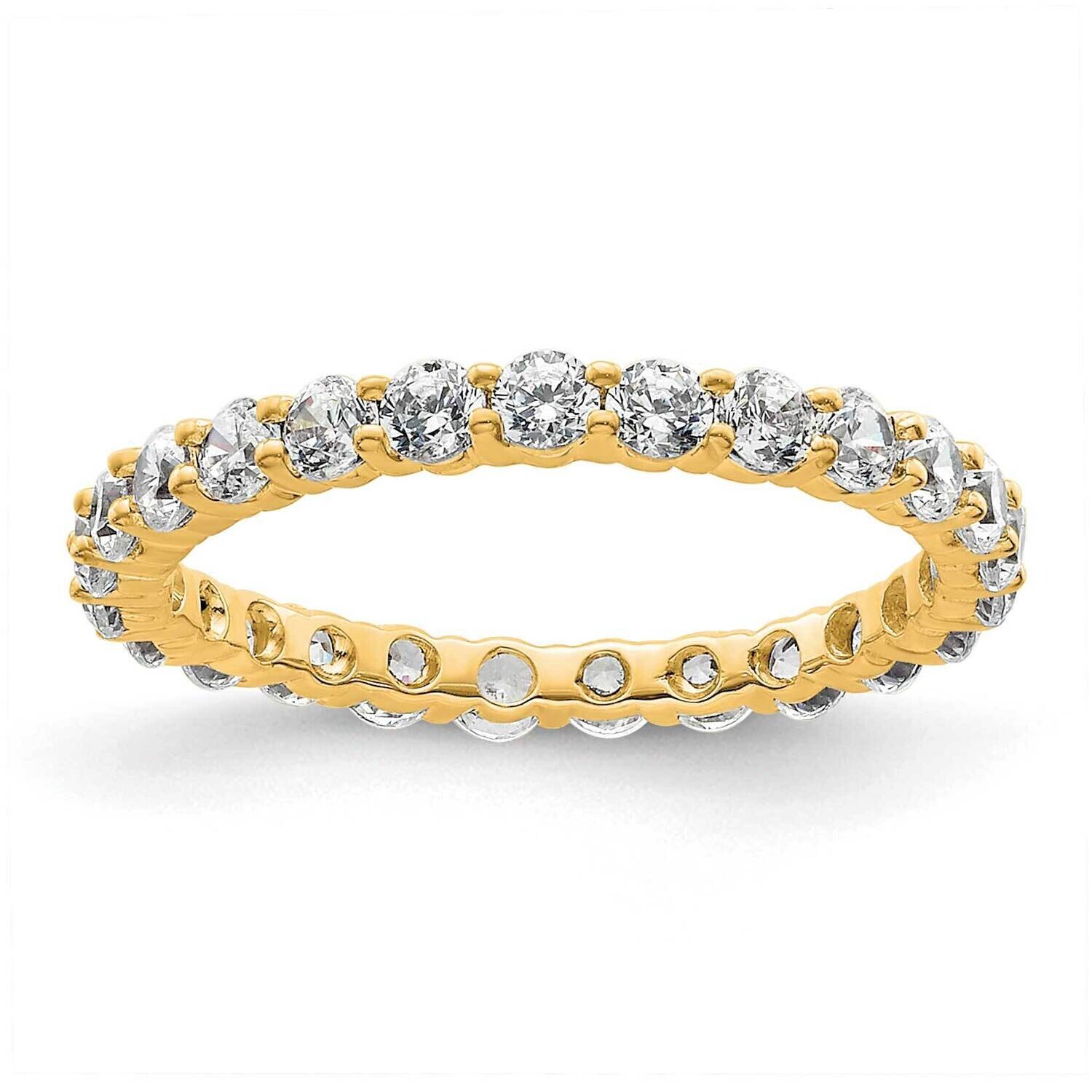 Shared Prong 1 Carat Diamond Complete Eternity Band 14k Polished Gold ET0001-100-4Y4, MPN: ET0001-1…