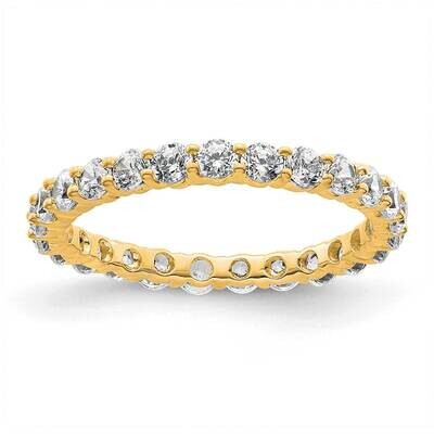Shared Prong 1 Carat Diamond Complete Eternity Band 14k Polished Gold ET0001-100-4Y4, MPN: ET0001-1…