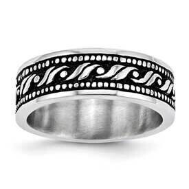 Black &amp; White Fancy Gents Band STR878B, MPN: STR878B,