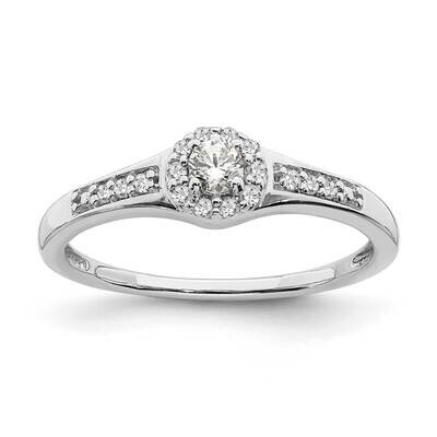Diamond Complete Cluster Engagement Ring 10k White Gold RM6391E-021-WAA, MPN: RM6391E-021-WAA, 8839…