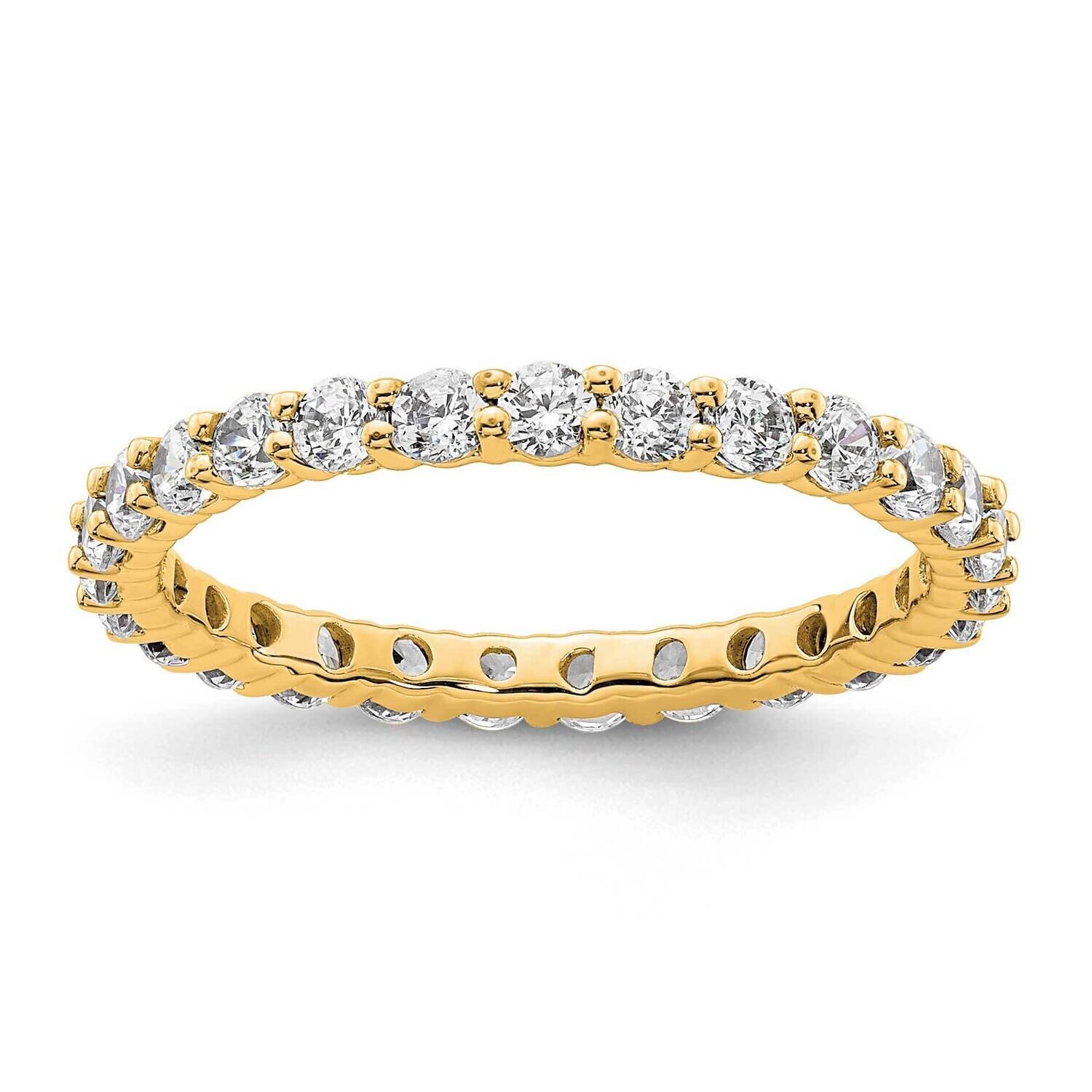 Shared Prong 1 Carat Diamond Complete Eternity Band 14k Polished Gold ET0001-100-6Y4, MPN: ET0001-1…