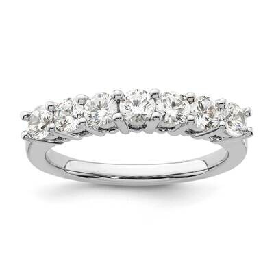7-Stone Shared Prong Holds 7-3.3mm Round Diamond Band Ring Mounting 14k White Gold RM3186B-105-WAA,…