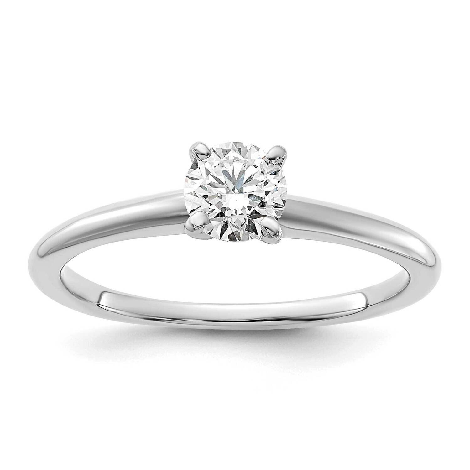 Diamond Solitaire Vs/Si D E F Comp Eng Ring 14k White Gold RM5965R-050-WAA, MPN: RM5965R-050-WAA, 8…