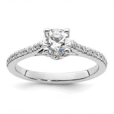 Diamond Semi-Mount Engagement Ring 14k White Gold RM2591E-075-WAA, MPN: RM2591E-075-WAA,