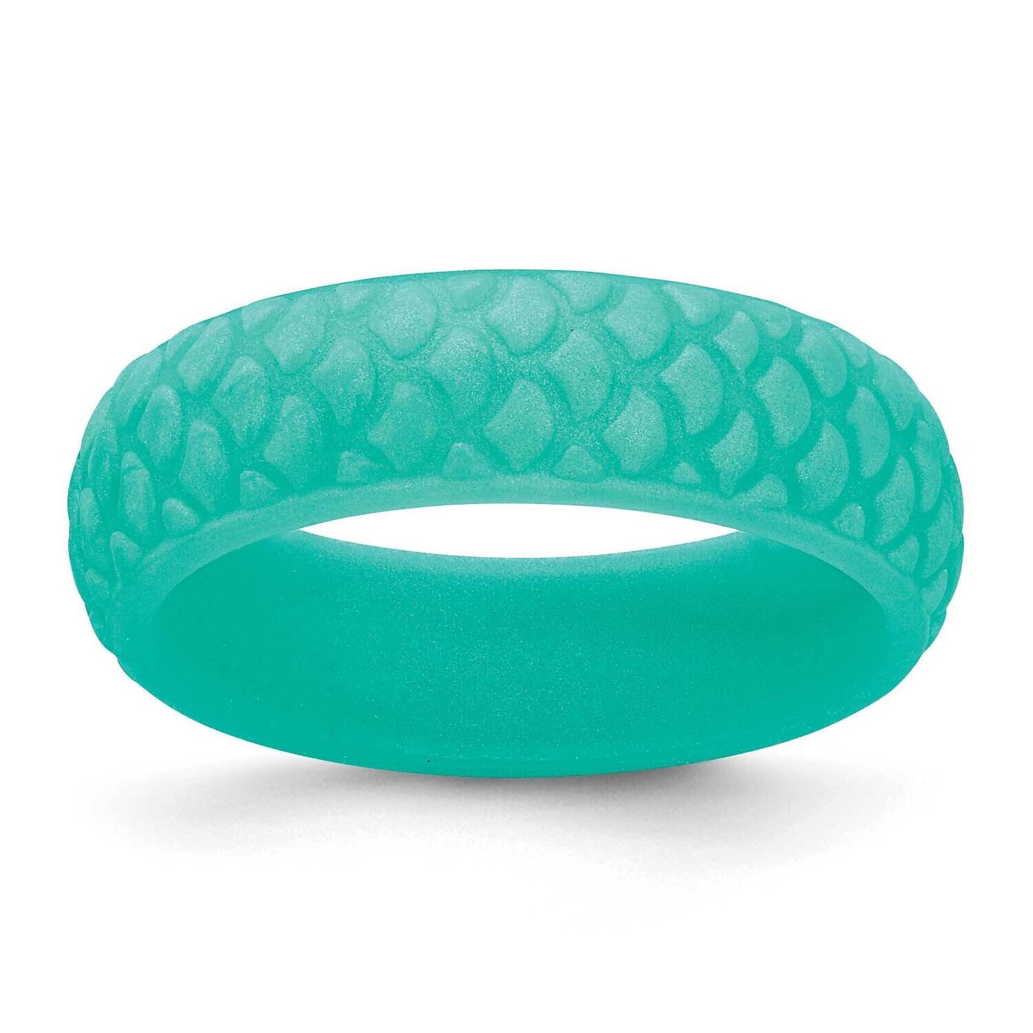 Silicone Sky Blue Mermaid Pattern 5.7mm Domed BSize 5 SL105-LBL, MPN: SL105-LBL,