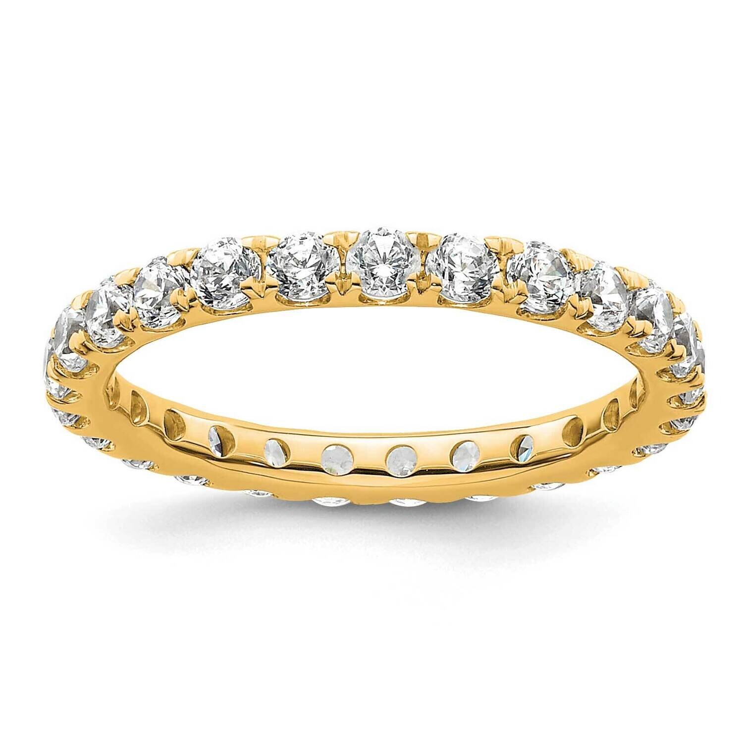 U-Shared Prong 1 Carat Diamond Complete Eternity Band 14k Polished Gold ET0005-100-4Y4, MPN: ET0005…