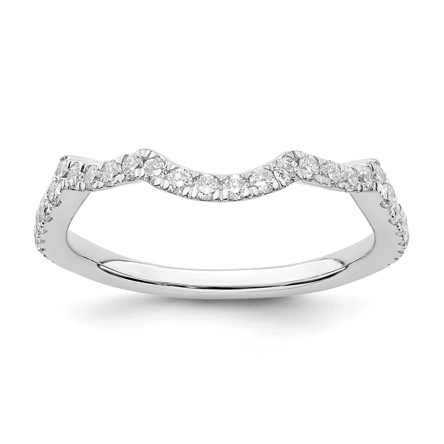 True Origin 1/3 Carat Diamond Vs/Si D E F Wedding Band 14k White Gold RM2334B-036-WAA