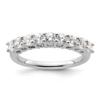 9-Stone Shared Prong Holds 9-3.0mm Round Diamond Band Ring Mounting 14k White Gold RM3191B-100-WAA,…