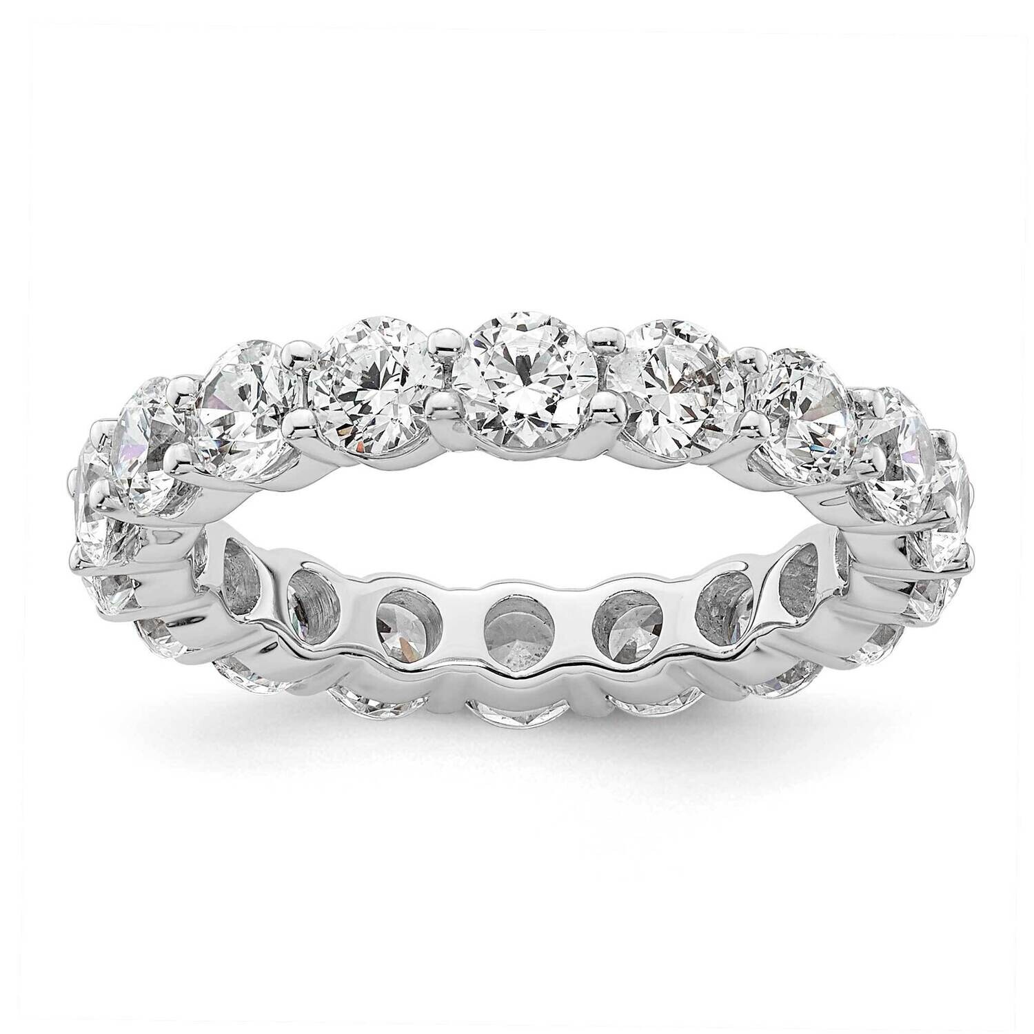 Polished Shared Prong 3 Carat Diamond Complete Eternity Band 14k White Gold ET0001-300-6W4, MPN: ET…