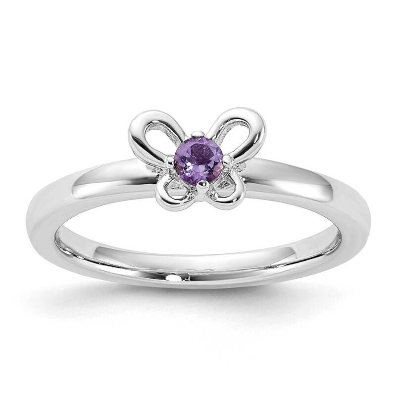 Stackable Expressions Amethyst Ring Sterling Silver QSK1244