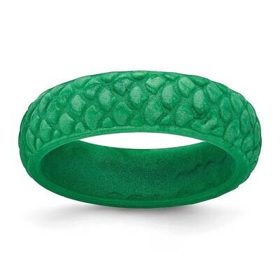 Silicone Green Mermaid Pattern 5.7mm Domed BSize 8 SL105-GR, MPN: SL105-GR,