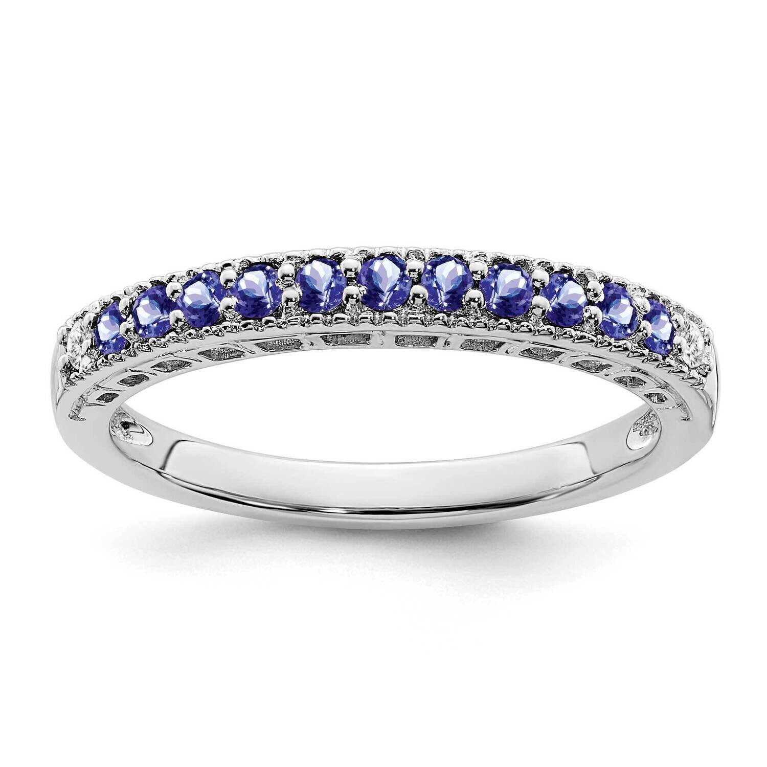 Tanzanite Diamond Band 14k White Gold RM7244-TZ-004-WA, MPN: RM7244-TZ-004-WA, 191101826481