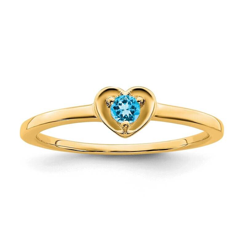 Blue Topaz Heart Ring 14k Gold RM7397-BT-Y
