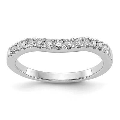 Contoured Wedding Band Ring Mounting 14k White Gold RM2972B-033-CWAA, MPN: RM2972B-033-CWAA,