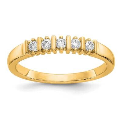 5-Stone Prong-Set Holds 5-2.1mm Round Diamond Band Ring Mounting 14k Gold RM3289B-025-YAA, MPN: RM3…