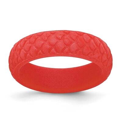 Silicone Red Mermaid Pattern 5.7mm Domed BSize 6 SL105-RD, MPN: SL105-RD,