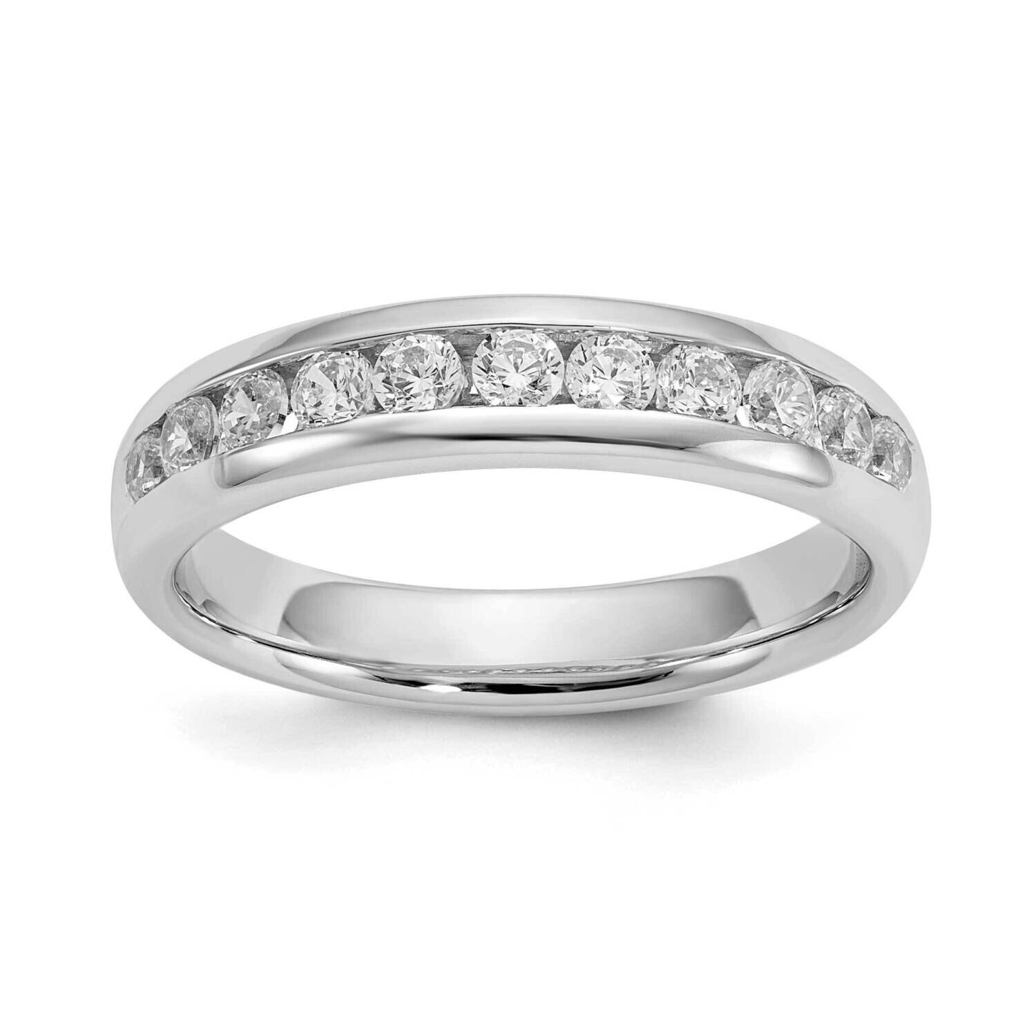 11-Stone Holds 11-2.3mm Round Channel Band Ring Mounting 14k White Gold RM3321B-055-WAA, MPN: RM332…