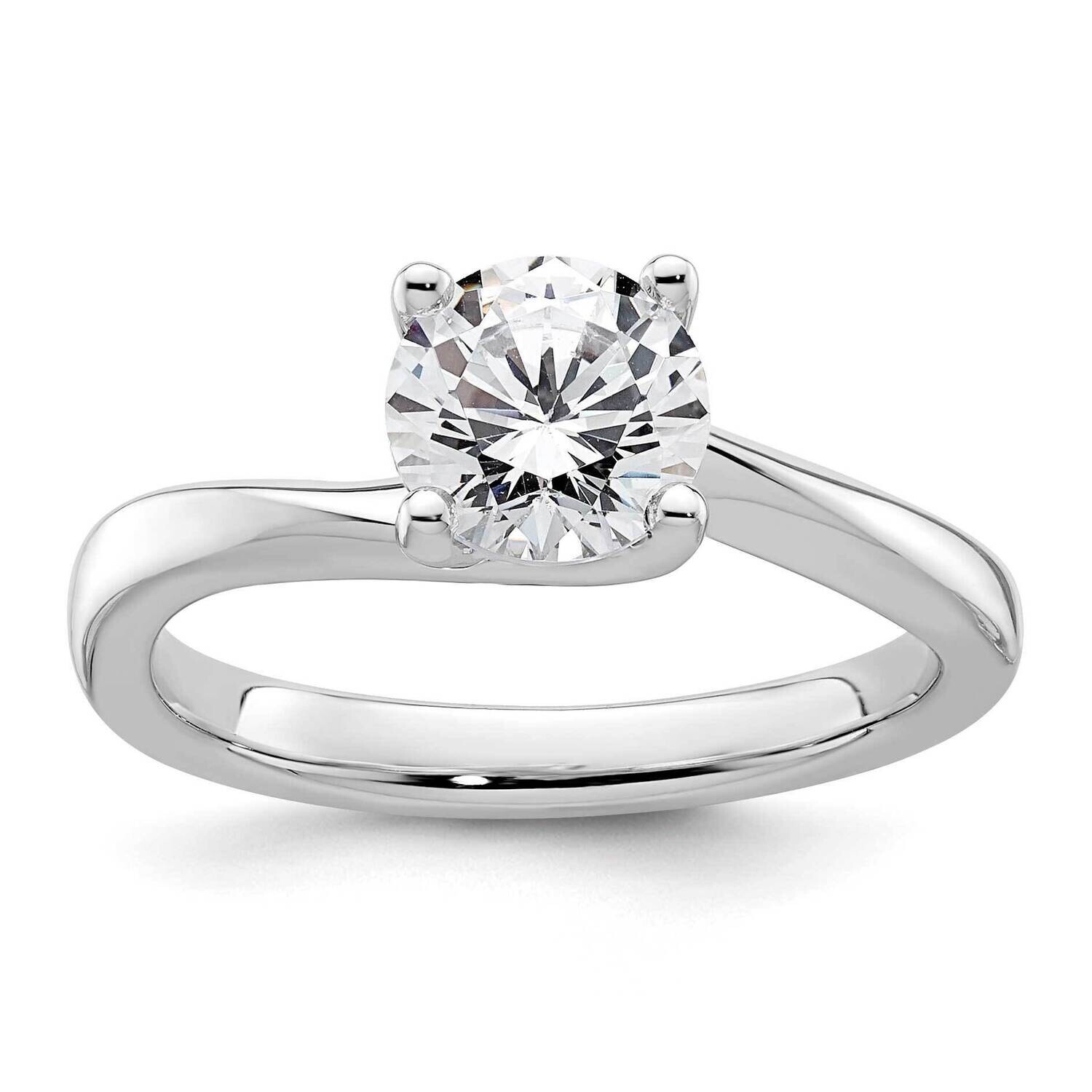 1.25 Carat 7.00 mm 4-Prong Round Solitaire Engagement Ring Mounting 14k White Gold RM1946E-125-CWAA…