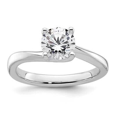 1.25 Carat 7.00 mm 4-Prong Round Solitaire Engagement Ring Mounting 14k White Gold RM1946E-125-CWAA…