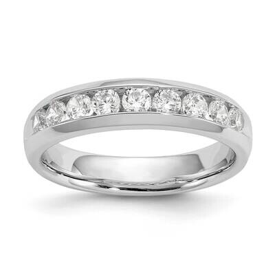 9-Stone Holds 9-2.6mm Round Channel Band Ring Mounting 14k White Gold RM3313B-063-WAA, MPN: RM3313B…