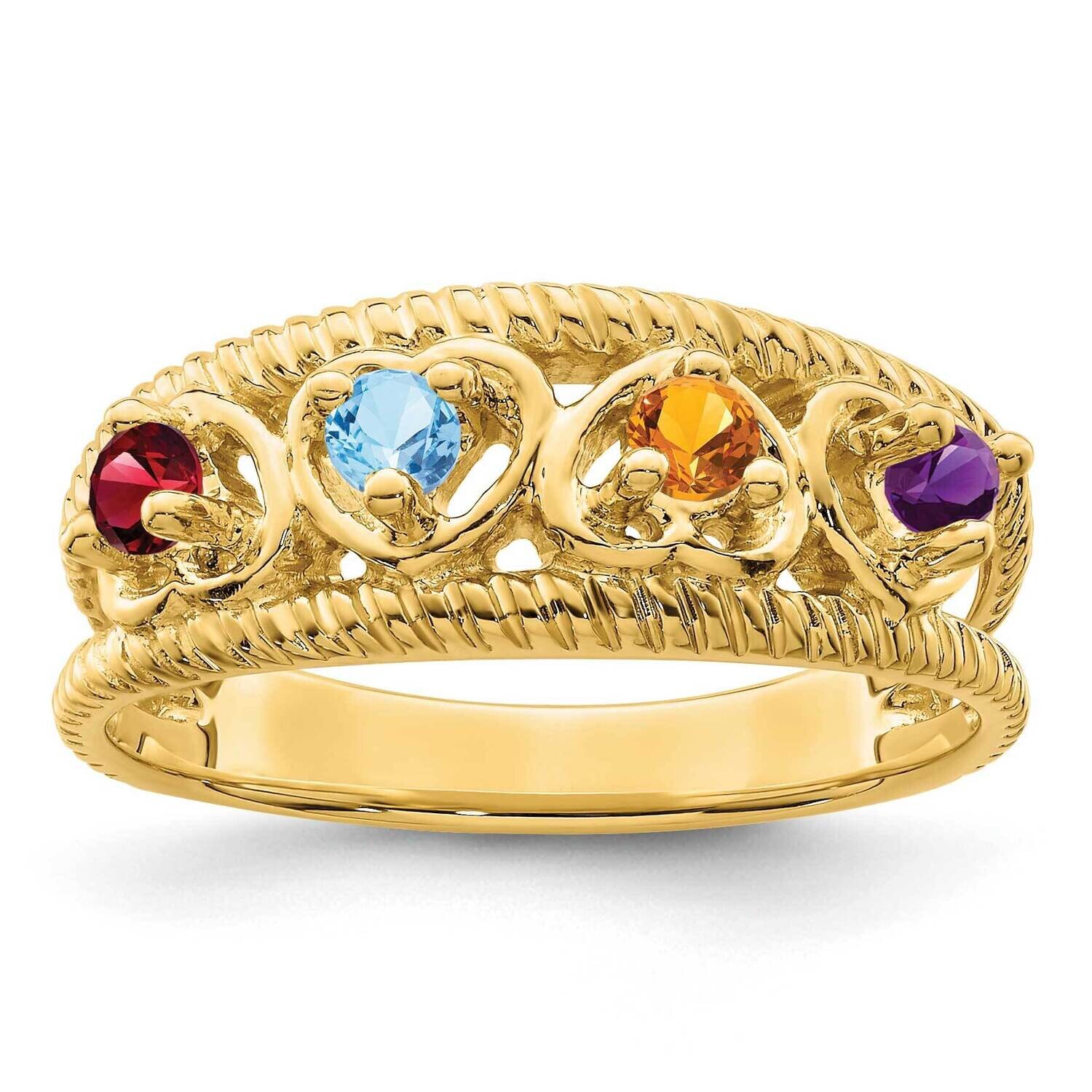 Family Jewelry Ring Mounting 14k Gold XMR65_4