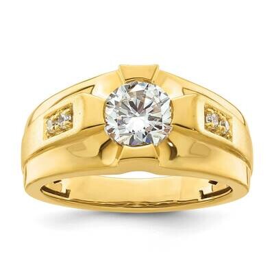 Certified Diamond Complete Men&#39;s Ring 14k Gold RM8220-158-YAA, MPN: RM8220-158-YAA, 883957839028
