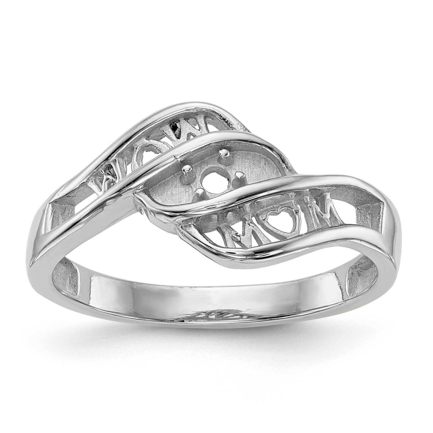 Family Jewelry Ring Mounting 14k White Gold XMR66-1W, MPN: XMR66-1W,