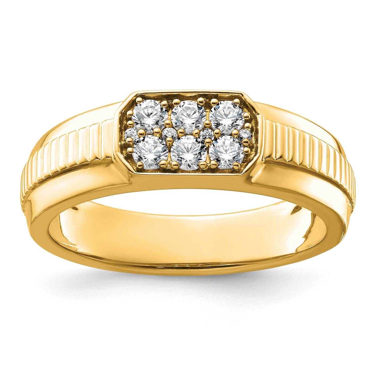 True Origin Diamond Vs/Si D E F Men&#39;s Band 14k Gold RM9367-041-YAA, MPN: RM9367-041-YAA,